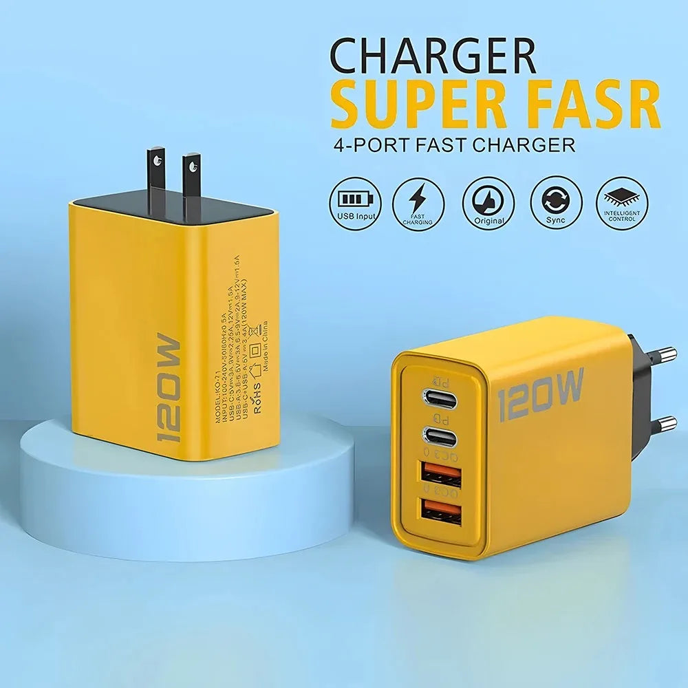 QuadFast 120W USB Charger™