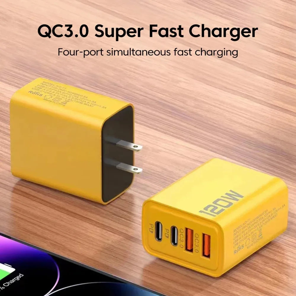 QuadFast 120W USB Charger™