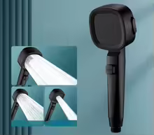 High Pressure Water-Saving Shower Head – 3 Modes with Massage