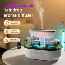 RainDrop Mist™ Ultrasonic Aroma Diffuser & Humidifier with Natural Essential Oil Compatibility